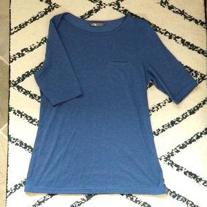 The North Face blue t-shirt.  Super soft!